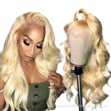 Brazilian 613 Lace Frontal Wigs Cheap Human Lace Wig 150% Density 13x4 Blonde Lace Frontal Wigs Pre Plucked For Black Women
